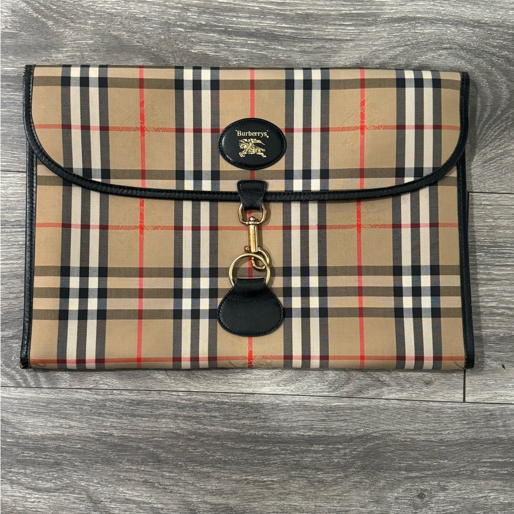 Burberry Nova Clutch Plaid bag
